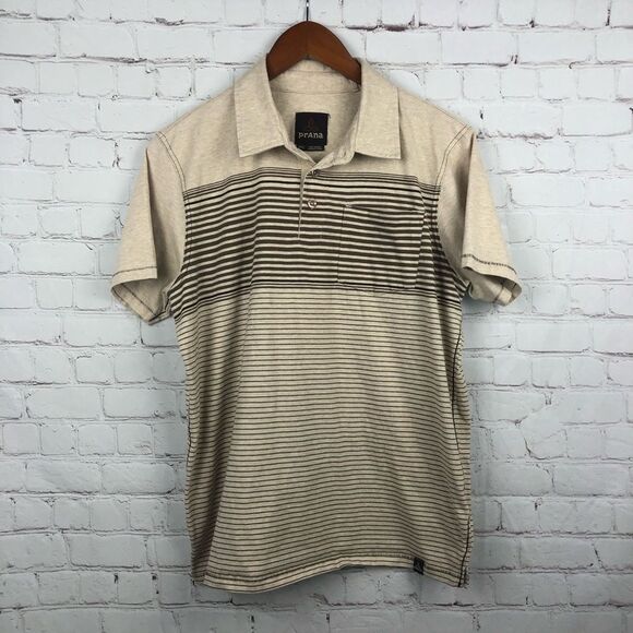 Prana Cream Marco Polo Men's Sz Medium - Picture 2 of 10